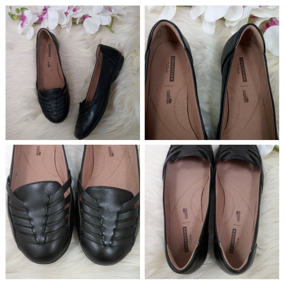 Clarks Gracelin Gemma Leather Flats Cushion 8.5 - Picture 7 of 16